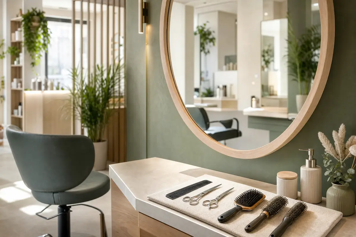 2. Der Arbeitsplatz: Ein Spiegelbild Ihrer Sorgfalt — Sauberkeit als Visitenkarte: Moderne Hygiene-Standards im Friseursalon