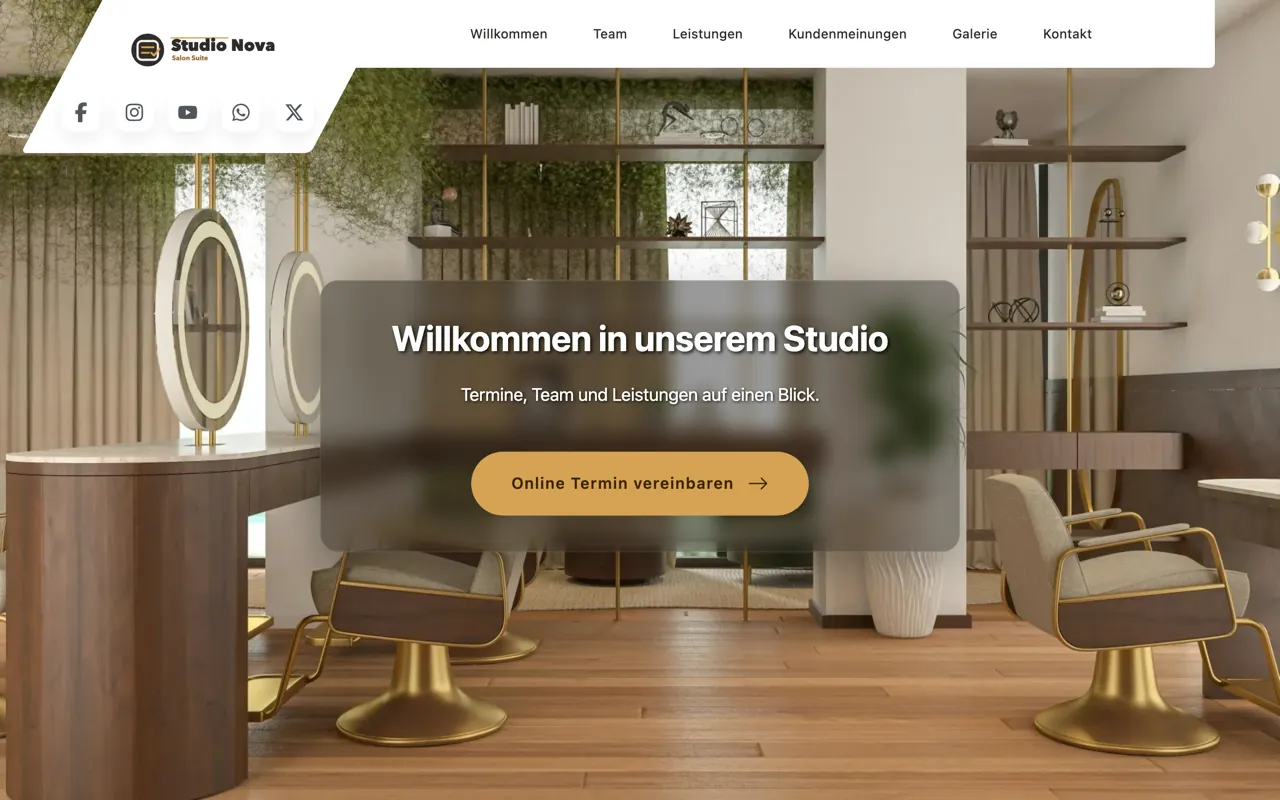 Website-Beispiel aus der Live-Demo
